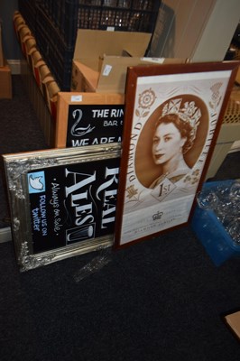 Lot 115 - Mixed lot to include framed blackboards and...