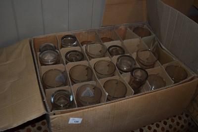 Lot 130 - Box containing mixed branded pint glasses to...