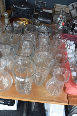 Lot 198 - 14 glass serving jugs