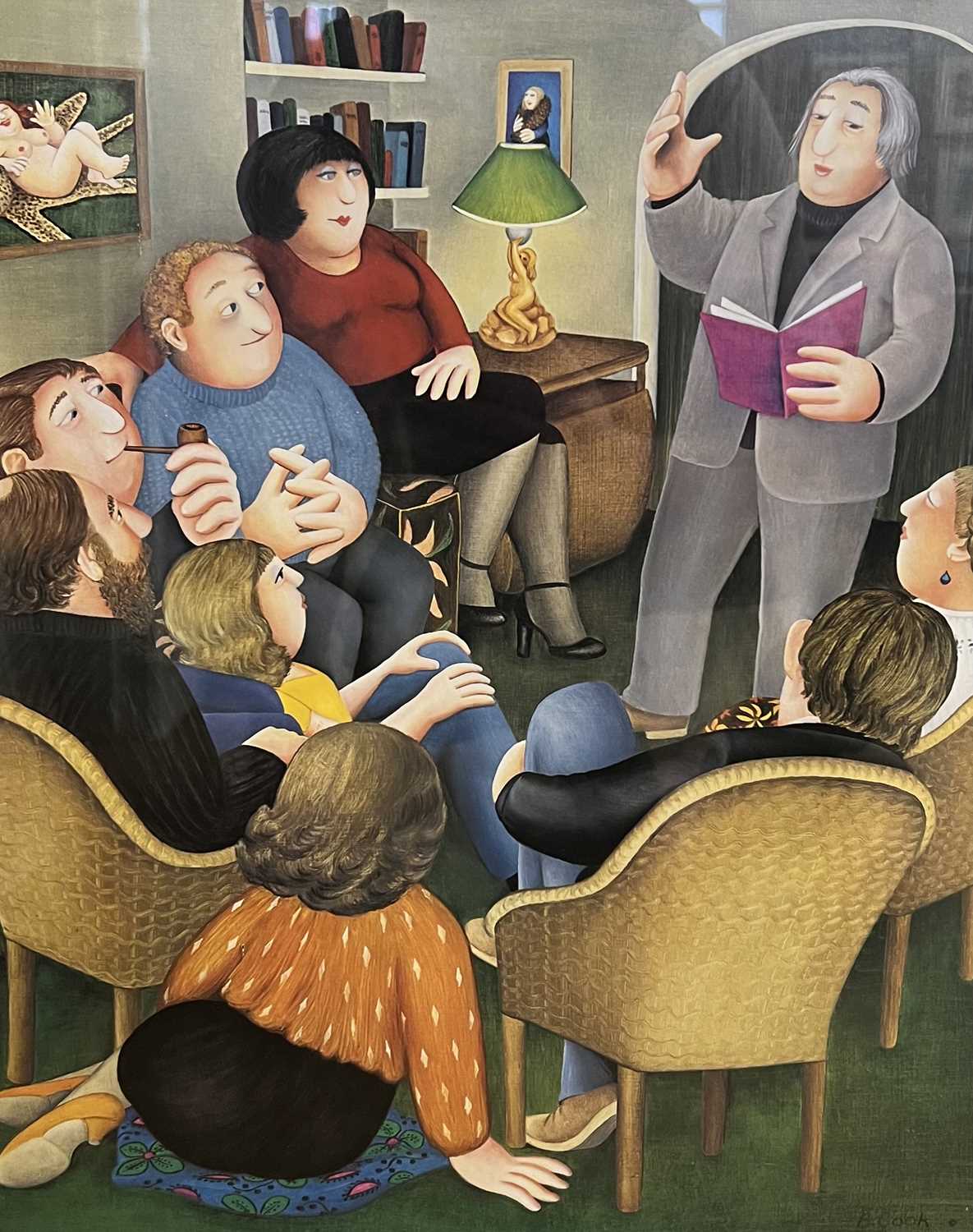 Lot 2 - Beryl Cook (British, 1926-2008), 'Poetry...