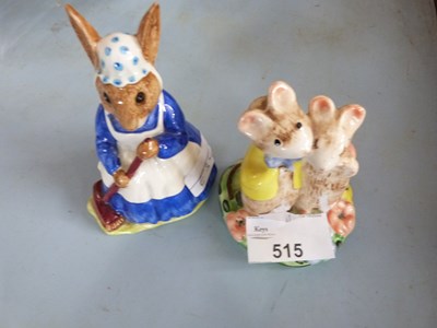 Lot 515 - ROYAL DOULTON FIGURE MRS BUNNYKINS AND ONE...