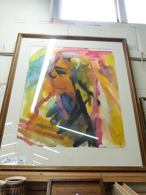 Lot 544 - CONTEMPORARY SCHOOL AN ABSTRACT PORTRAIT...