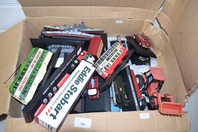 Lot 79 - COLLECTION OF VARIOUS MODEL TRAMS, LORRIES AND...