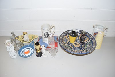 Lot 134 - MIXED LOT: VARIOUS DECORATED JUGS, ASSORTED...