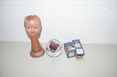 Lot 147 - PORCELAIN DOLLS HEAD AND OTHER ASSORTED ITEMS