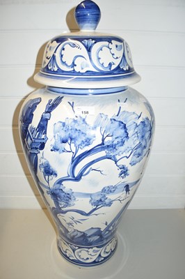 Lot 158 - LARGE 20TH CENTURY BLUE AND WHITE COVERED...