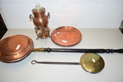 Lot 167 - MIXED LOT:  COPPER AND BRASS WARES TO INCLUDE...