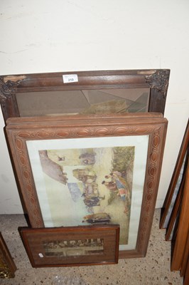 Lot 210 - MIXED LOT:  FOUR VARIOUS ASSORTED FRAMED PRINTS