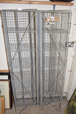 Lot 213 - GALVANISED WIRE PIGEON HOLED POSTROOM CABINET...