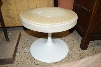 Lot 308 - MID CENTURY CAST METAL TULIP STYLE STOOL WITH...