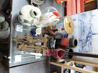 Lot 684 - MIXED LOT: VARIOUS ASSORTED VASES, VINTAGE ICE...