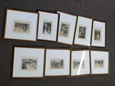 Lot 570 - COLLECTION OF VARIOUS SMALL FRAMED ETCHINGS,...