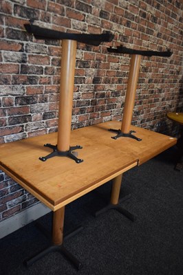 Lot 243 - 4 single four seater pub dining tables, 70 x...