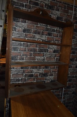 Lot 226 - Wooden wall mounted bookcase, width 85 cm,...