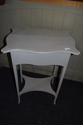 Lot 228 - Small wooden side table, height 72 cm