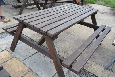 Lot 342 - Garden picnic table, width approx 165 cm x...