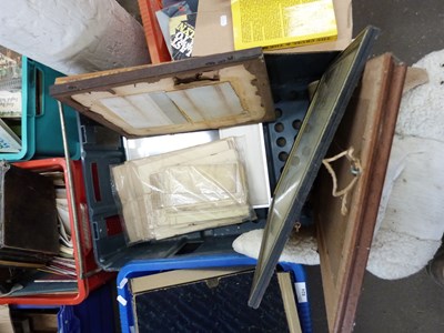 Lot 825 - BOX OF ASSORTED PICTURES AND OTHER ITEMS