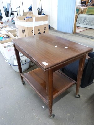 Lot 877 - COMBINATION TEA TROLLEY AND CARD TABLE