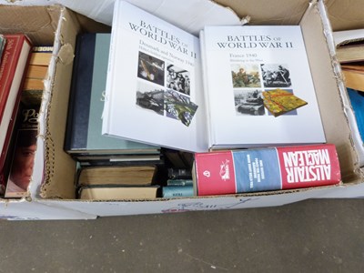 Lot 873 - ONE BOX OF MIXED BOOKS TO INCLUDE MILITARY...