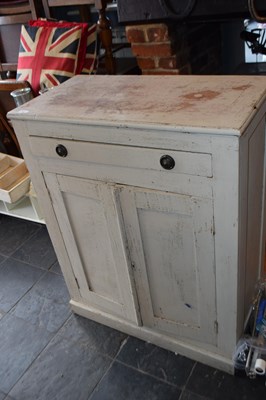 Lot 288 - Wooden painted side cabinet, height approx 96...