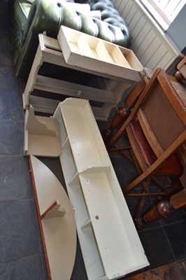 Lot 296 - Mixed lot to include various shelving/wall...