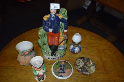 Lot 205 - Reproduction Napoleon Staffordshire figure...