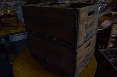 Lot 211 - 2 vintage Bullards wooden bottle crates