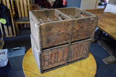 Lot 212 - 2 Bullards wooden bottle crates