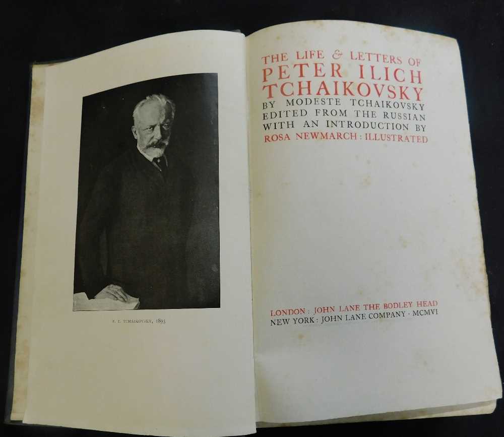 Lot 184 - MODESTE TCHAIKOVSKY: THE LIFE AND LETTERS OF...