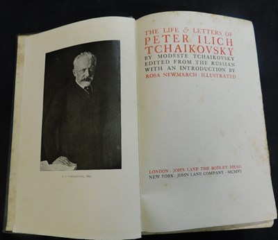 Lot 184 - MODESTE TCHAIKOVSKY: THE LIFE AND LETTERS OF...