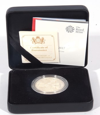 Lot 118 - UK 2017 silver proof Britannia cased with...