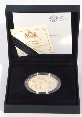 Lot 509 - UK 2018 four generations of Royalty silver...