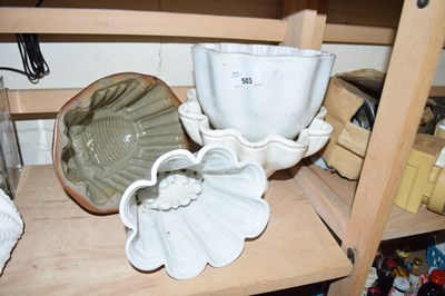 Lot 503 - FOUR VARIOUS VICTORIAN AND LATER JELLY MOULDS