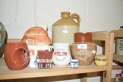 Lot 507 - SELECTION OF VARIOUS POTTERY ITEMS INCLUDING...
