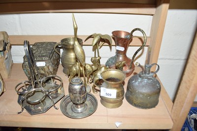 Lot 509 - SELECTION OF VARIOUS METAL WARE INCLUDING...