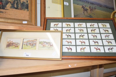 Lot 555 - TWO FRAMES CONTAINING RACING INTEREST,...