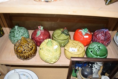 Lot 573 - SELECTION OF NINE VARIOUS SYLVAC MOULDED...