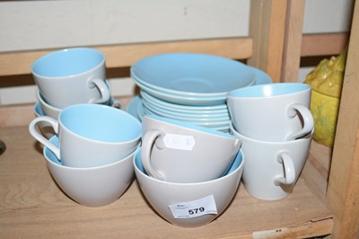 Lot 579 - SELECTION OF POOLE CUPS AND SAUCERS