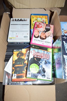 Lot 627 - BOX CONTAINING A QUANTITY OF VARIOUS PC, XBOX...