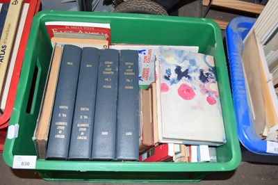 Lot 830 - BOX CONTAINING VARIOUS LOCAL INTEREST BOOKS...