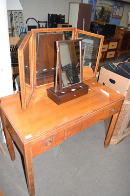 Lot 844 - MID 20TH CENTURY DRESSING TABLE WITH TRIPTYCH...