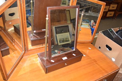 Lot 845 - REPRODUCTION SMALL DRESSING TABLE MIRROR WITH...
