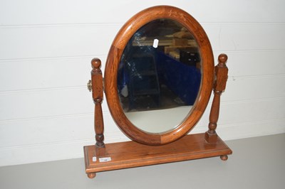 Lot 44 - WOODEN DRESSING TABLE MIRROR