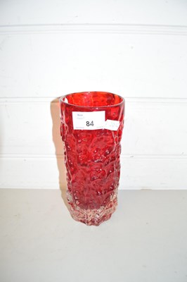 Lot 84 - WHITE FRIARS STYLE RED VASE