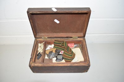 Lot 169 - WOODEN BOX CONTAINING SMALL QUANTITY OF STAMPS...