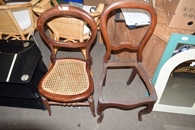Lot 873 - TWO BALLOON BACK CHAIRS