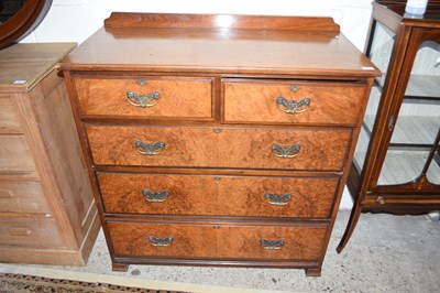 Lot 252 - EARLY 20TH CENTURY VENEERED CHEST OF TWO SHORT...