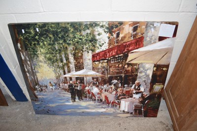 Lot 255 - CANVAS DEPICTING THE CAFE APRES - MIDI AFTER...