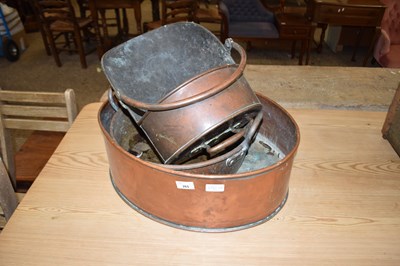 Lot 265 - THREE VARIOUS LOG/COAL CONTAINERS
