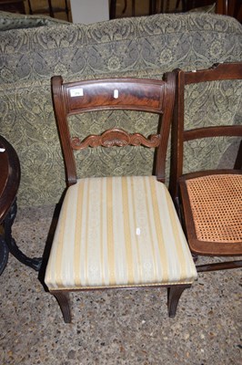 Lot 274 - TWO VARIOUS CHAIRS INCLUDING ONE WITH SHELL...